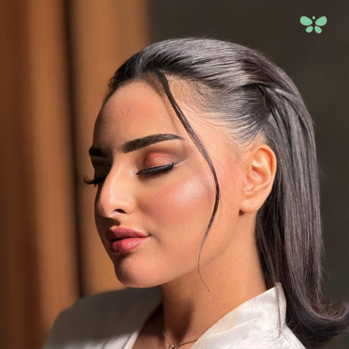 تسريحة شعر ستايل مفتوح او مرفوع ( قصير أو متوسط )